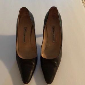 Manolo Blahnik chocolate brown size 39 1/2